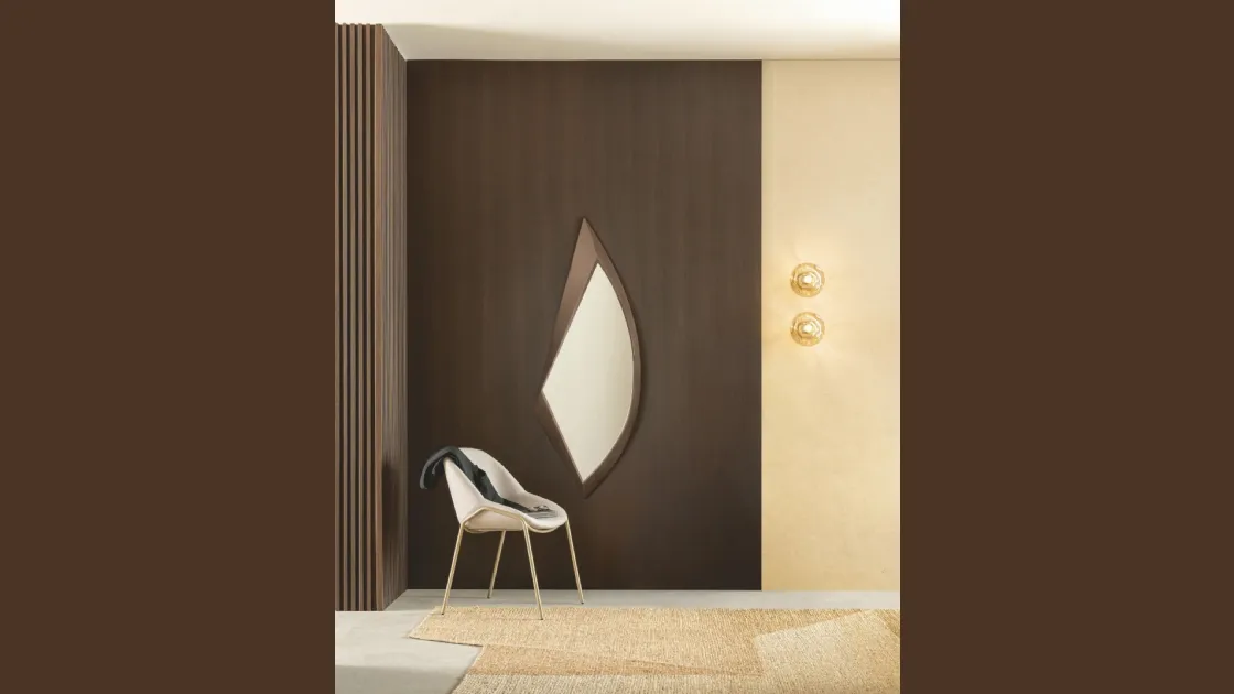 Specchio Avion con cornice in metallo di Riflessi