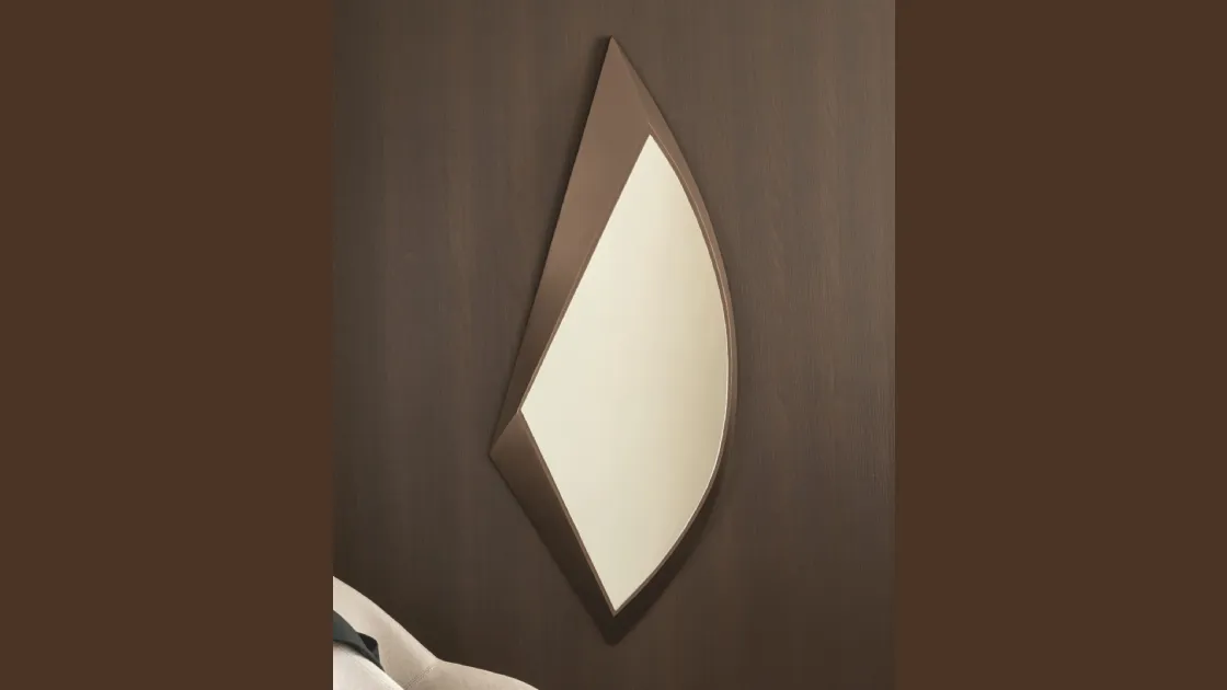 Specchio Avion con cornice in metallo di Riflessi