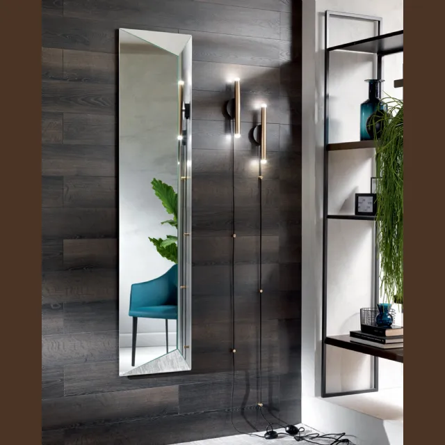 Specchio Levante tridimensionale con superfici inclinate di Riflessi