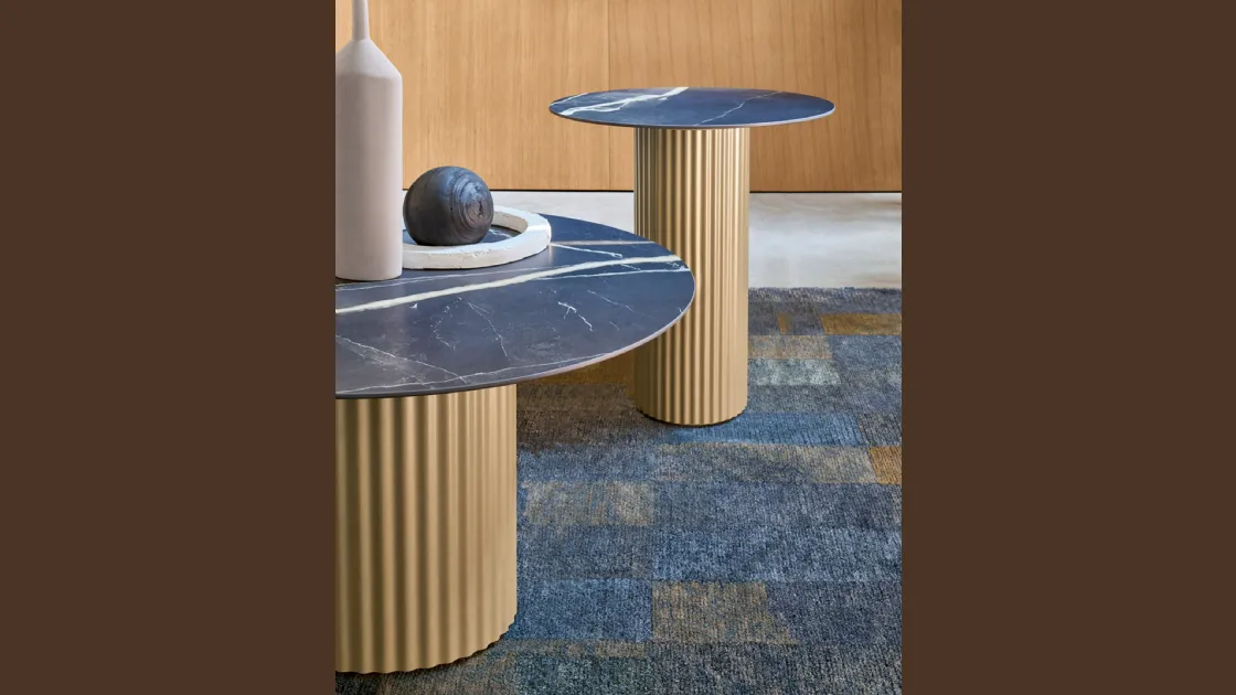 Tavolino Enea con top in ceramica di Riflessi