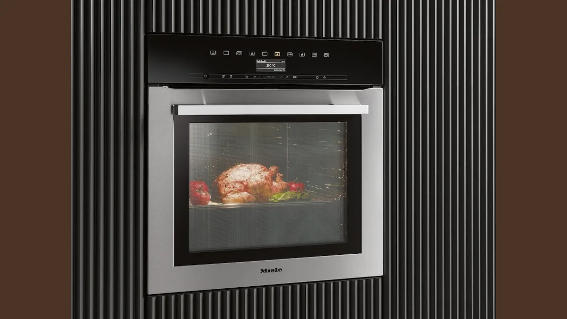 Forno H7364BP in acciao inox con sonda termometrica ed illuminazione Led di Miele