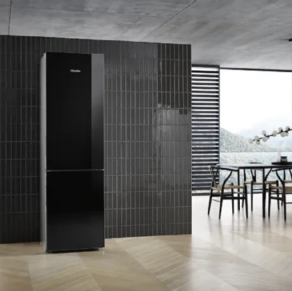 Frigo Congelatore KFN29683Dobsw posizionamento libero XL con sportello in vetro di Miele