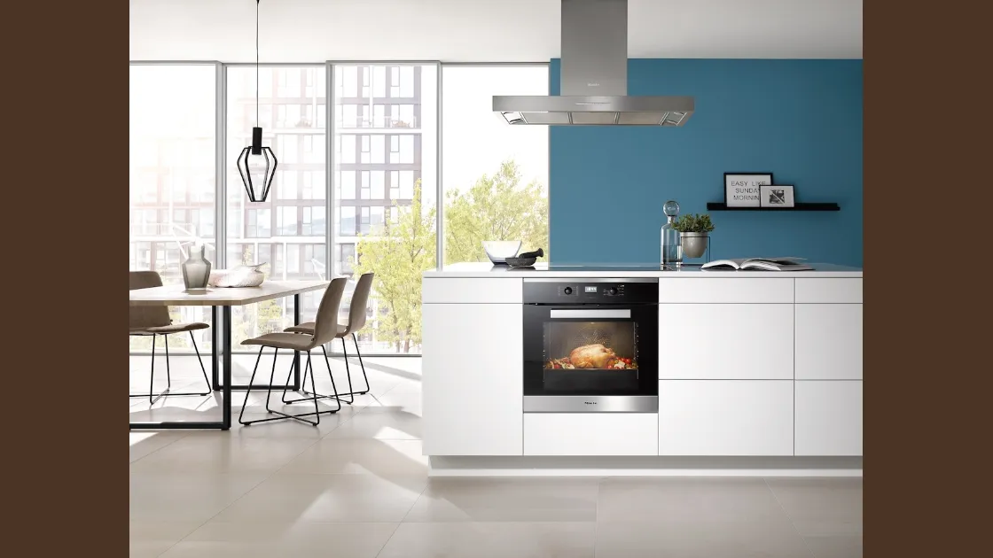 Cappa Aspirante PUR98D ad Isola con illuminazione Led a risparmio energetico di Miele