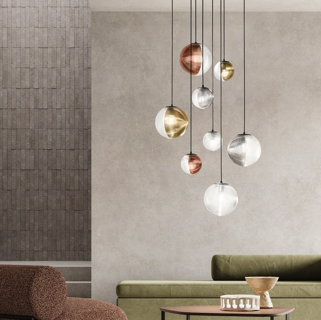 Lampada a sospensione Bella in vetro soffiato di Ondaluce