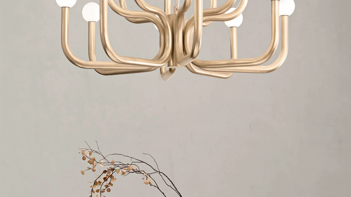 Lampada a sospensione Derby in metallo verniciato con sfere in vetro soffiato di Ondaluce