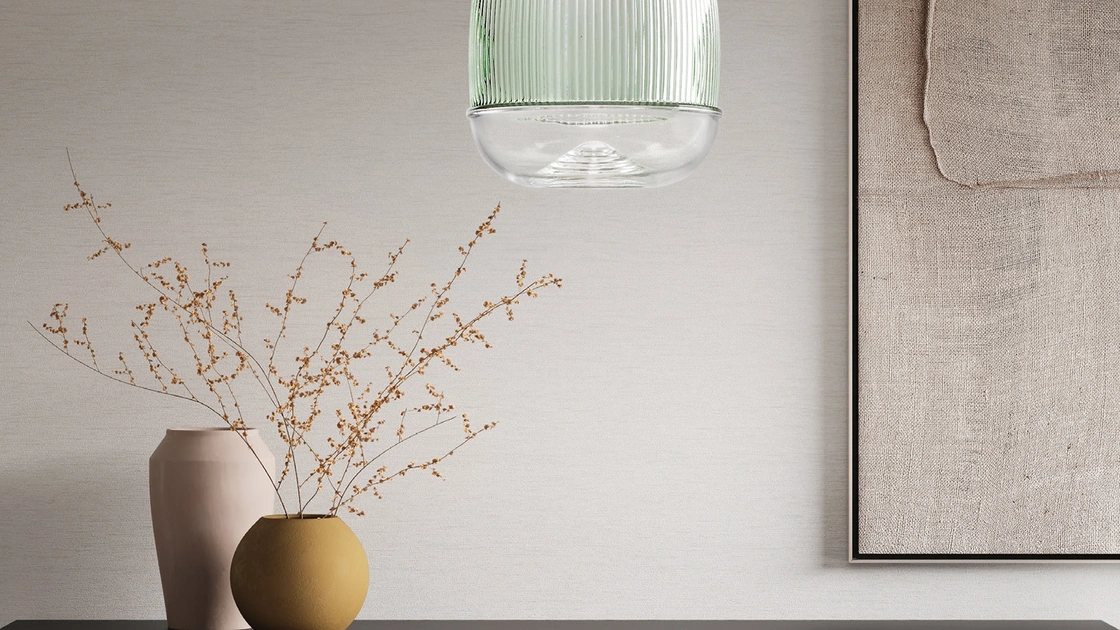 Lampada a sospensione Ekos in vetro di Ondaluce