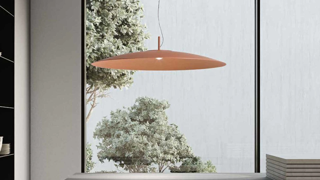 Lampada a sospensione Elle in alluminio di Ondaluce