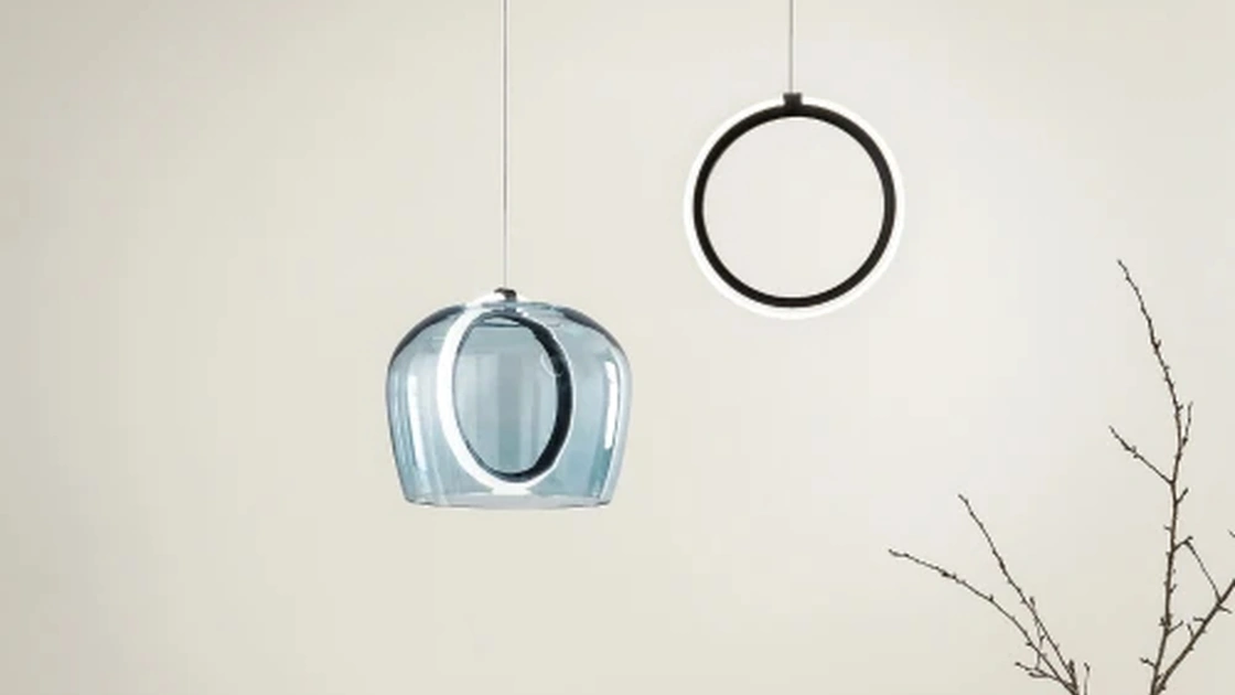 Lampada a sospensione Pinta in metallo, con o senza vetro di Ondaluce