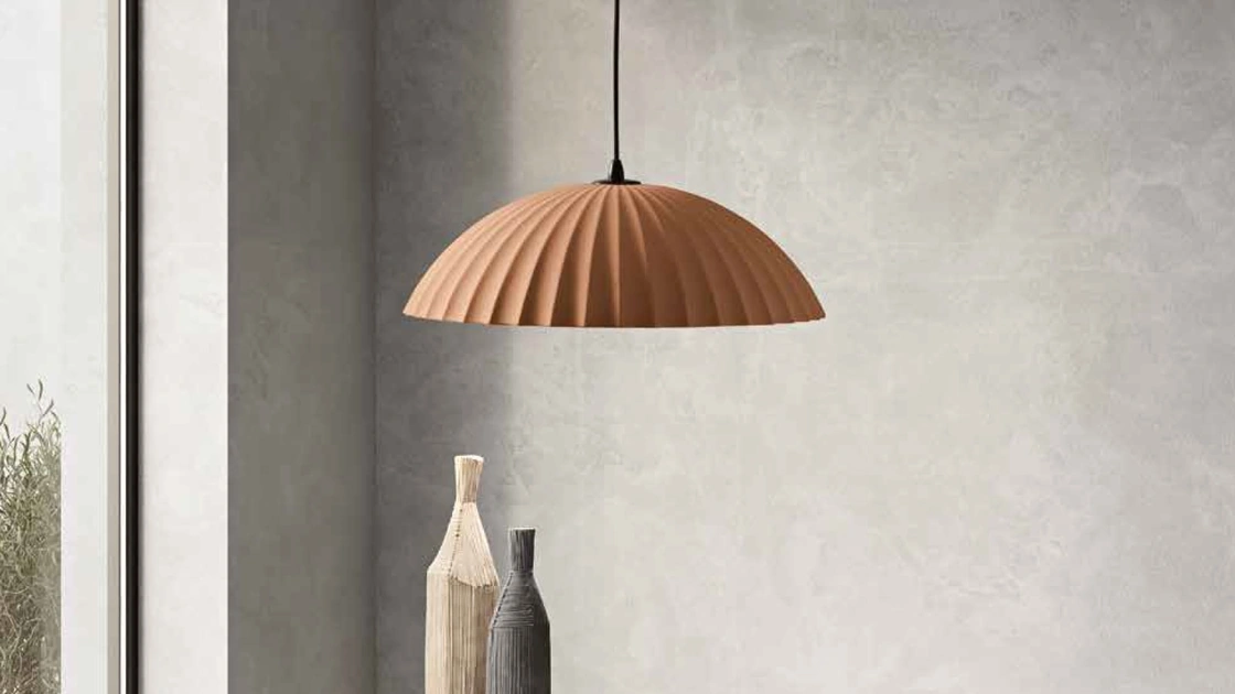 Lampada a sospensione Rustic in cemento di Ondaluce