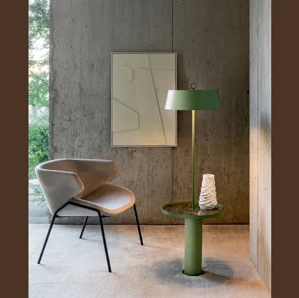 Lampada da terra Totò in metallo verniciato di Riflessi