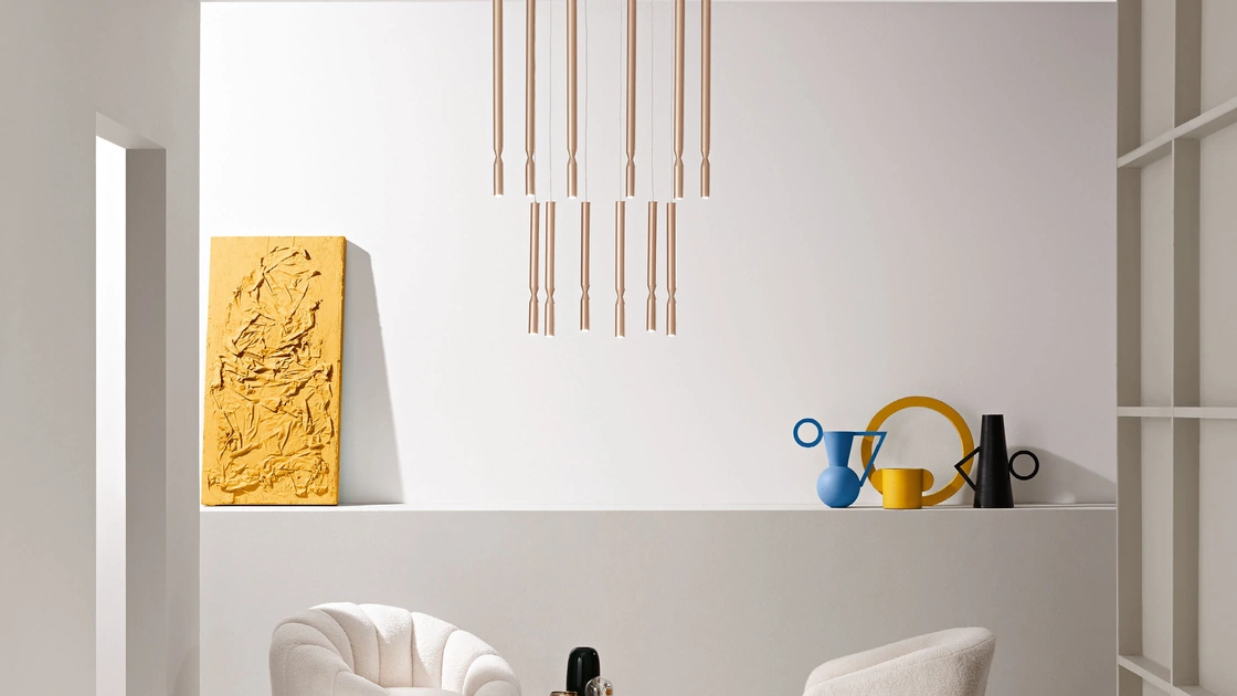 Lampada a sospensione Tubic di Ondaluce