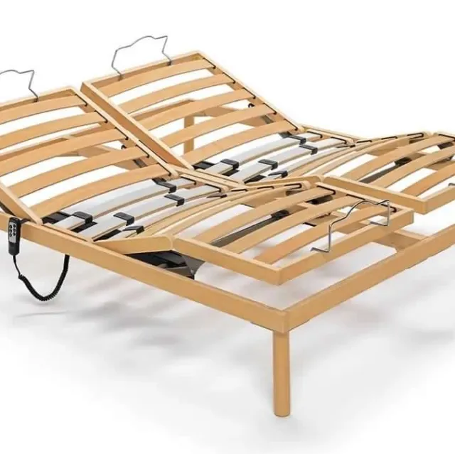 Rete letto in Faggio naturale Twin Motore tonificante ed Ergonomica di Lordflex's