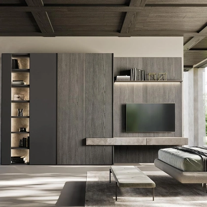 Armadio con ante battenti Comp N08A di Mobilgam