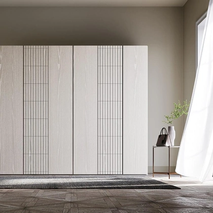 Armadio con ante battenti in legno Comp N21 di Mobilgam