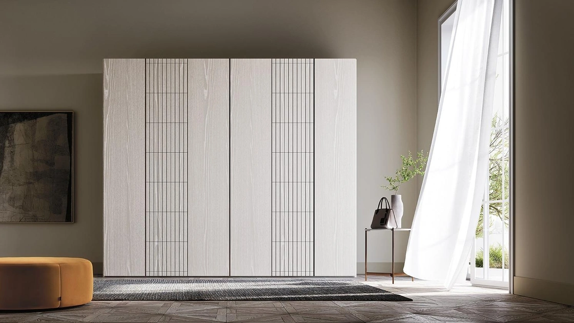 Armadio con ante battenti in legno Comp N21 di Mobilgam