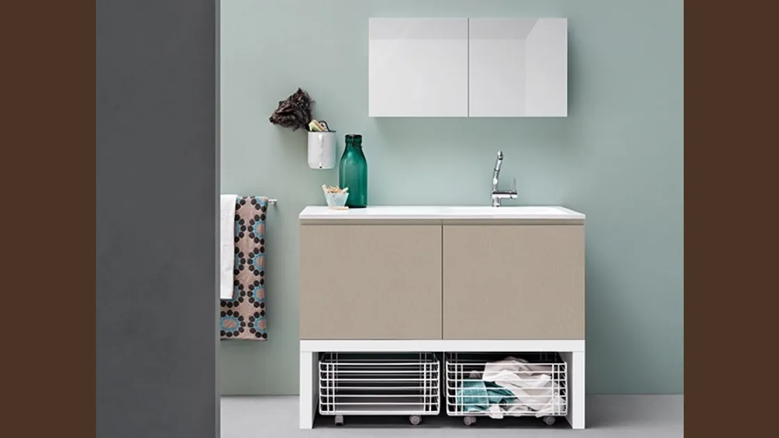 Mobile da Bagno in melaminico Acqua e Sapone Lavanderia 05 di Birex