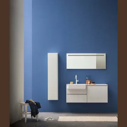 Mobile da bagno sospeso in melaminico Lapis 08 di Birex