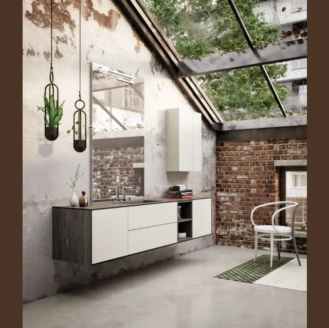 Mobile da Bagno LC Composizione 1 di Puntotre