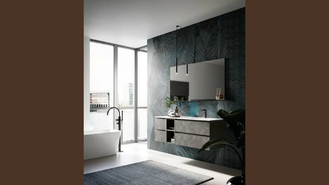 Mobile da Bagno Sistema Gola Composizione 14 di Puntotre