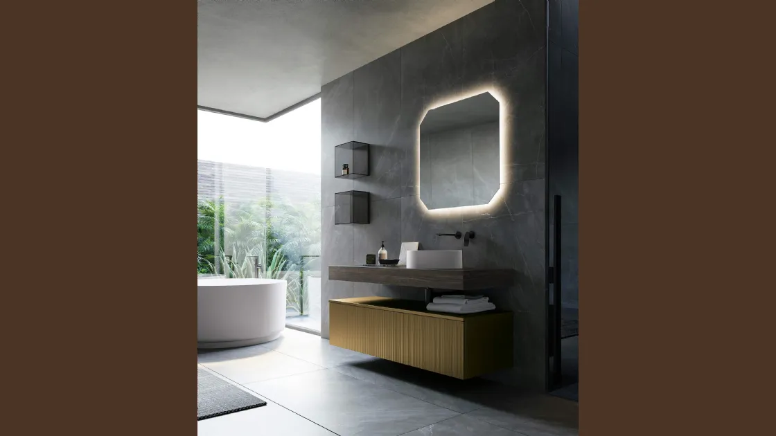 Mobile da Bagno Vertigo Composizione 7 di Puntotre