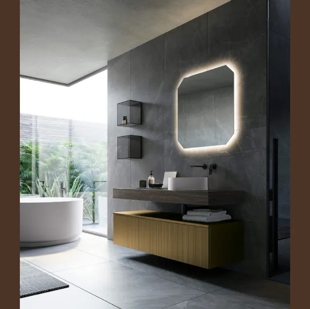 Mobile da Bagno Vertigo Composizione 7 di Puntotre