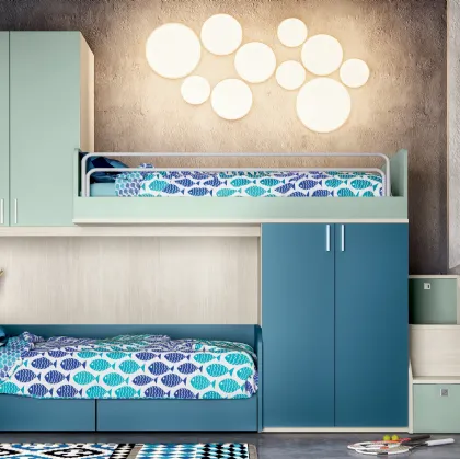 Cameretta Composizione Denim ed Acqua di Furlan