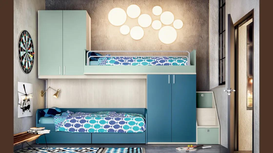 Cameretta Composizione Denim ed Acqua di Furlan