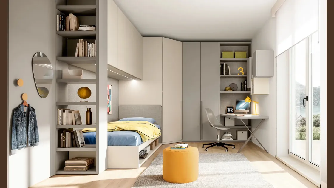 Cameretta a ponte Layout 02B di Doimo Cityline