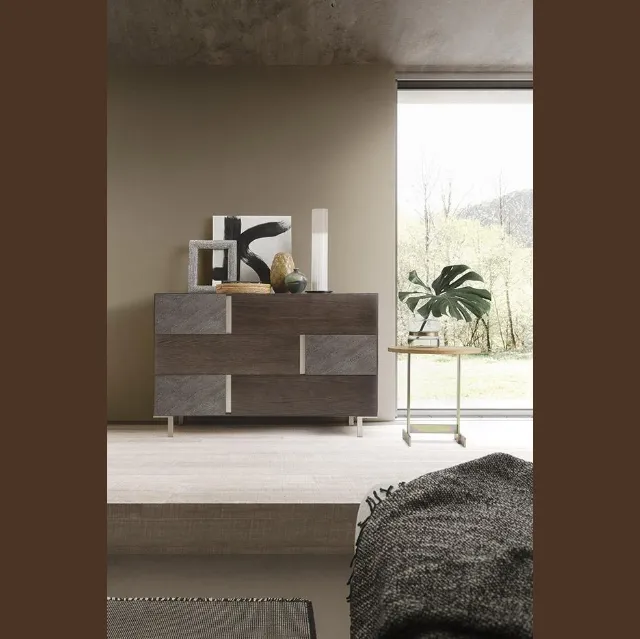 Comò Regolo in legno e materico di Mobilgam