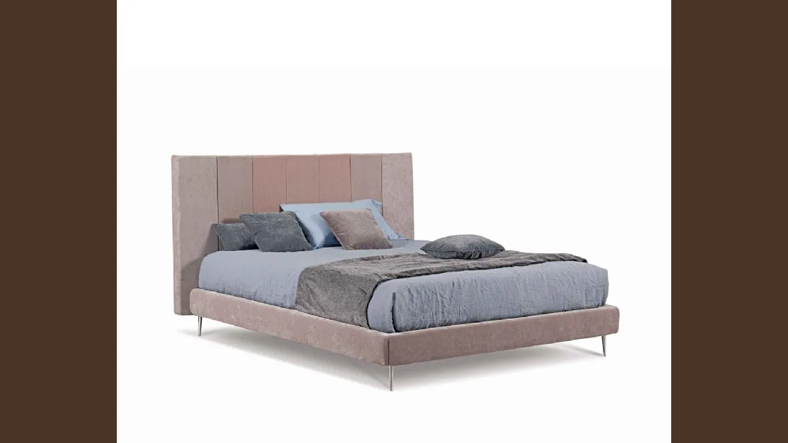 Letto in tessuto con testiera Angel di Lettissimi