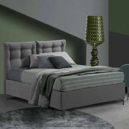 Letto Artemide in tessuto imbottito di Lettissimi