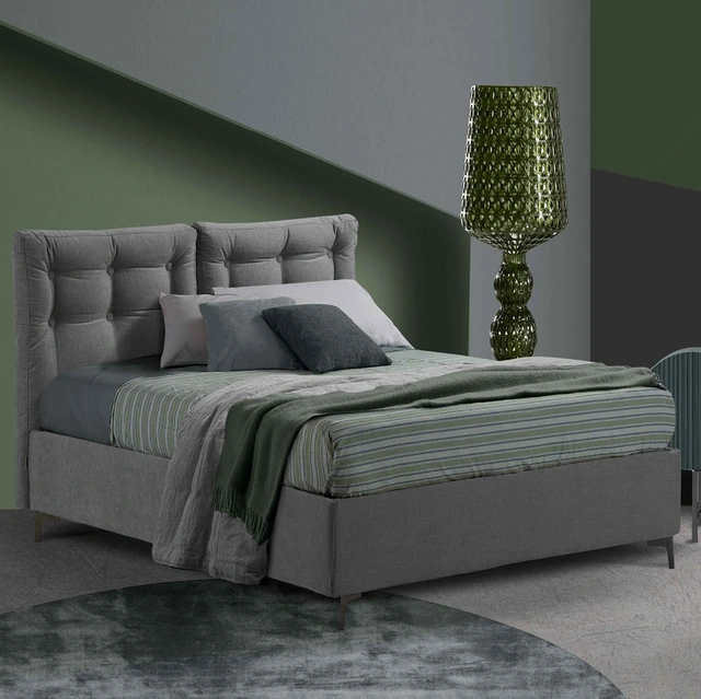 Letto Artemide in tessuto imbottito di Lettissimi