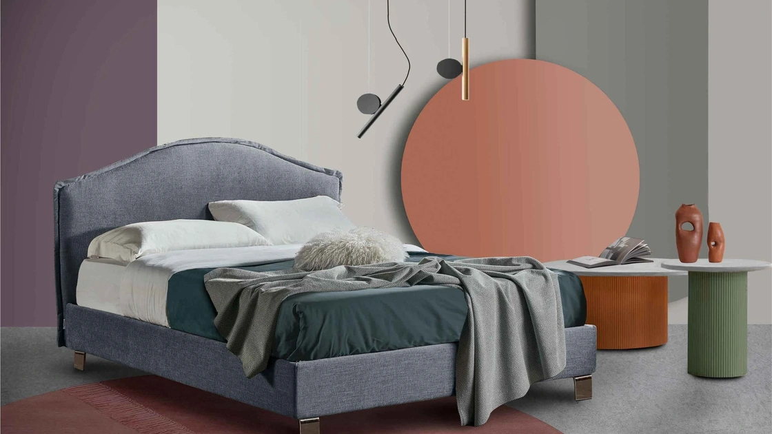 Letto classico Elettra con contenitore di Lettissimi