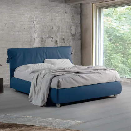 Letto in tessuto con testiera Fiocco di Lettissimi