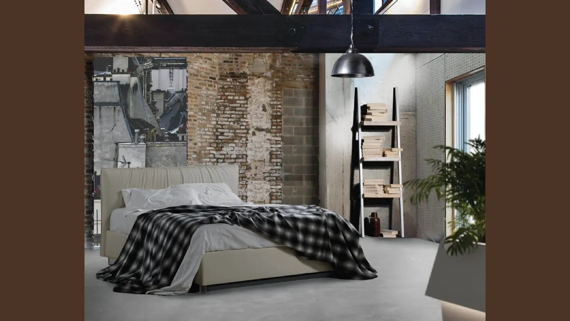 Letto con testiera Idra di Lettissimi