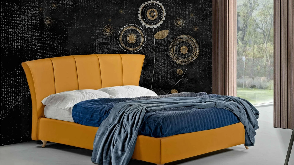 Letto in pelle Onda di Lettissimi