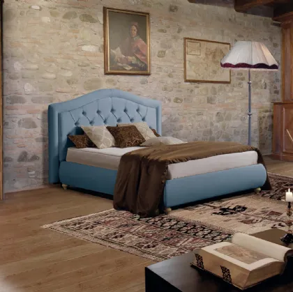 Letto con contenitore Sogno Capitonnè di Lettissimi