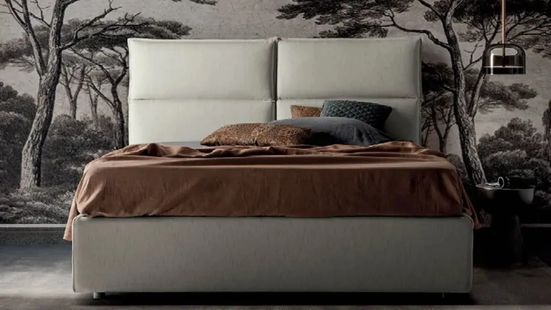 Letto matrimoniale con contenitore Megan di Rigosalotti