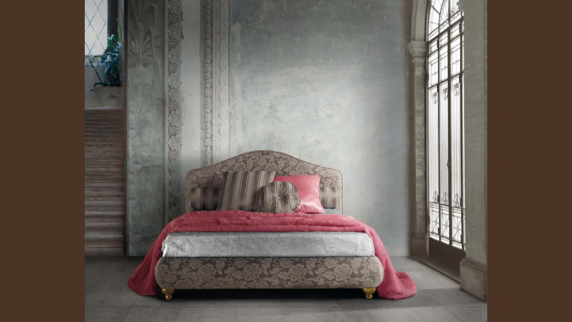 Letto matrimoniale con contenitore Romantico di Lettissimi