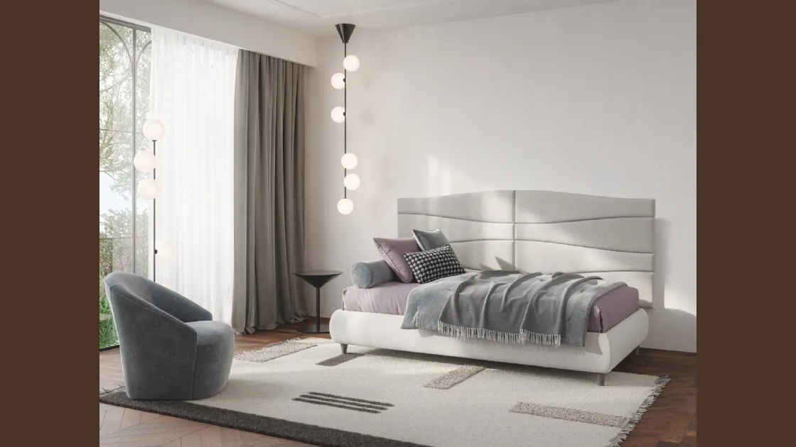Letto singolo Boiserie Flute di Twils