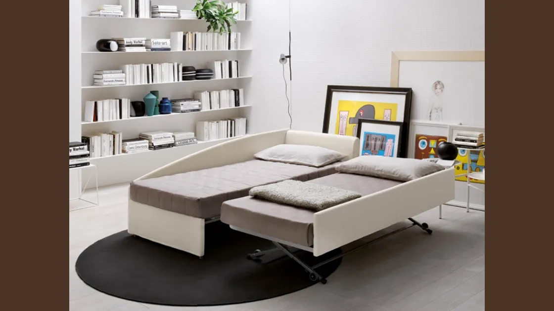 Letto singolo con secondo letto estraibile Camaleo di Rigosalotti