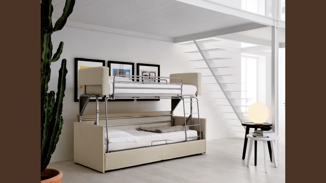 Divano Letto in tessuto trasformabile Castello di Rigosalotti