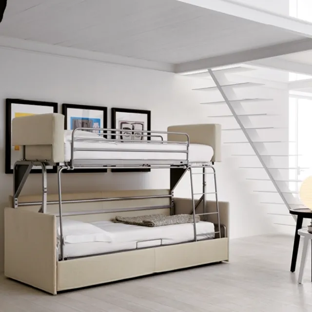 Divano Letto in tessuto trasformabile Castello di Rigosalotti
