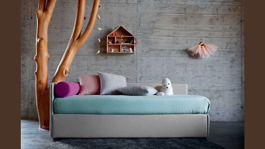 Letto singolo Duplo di Bontempi Letti Design