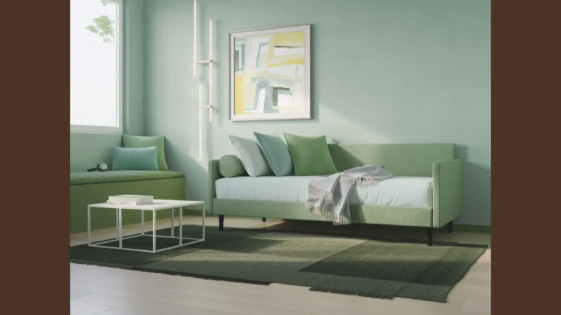 Daybed singolo in tessuto Be Max Mod 5 di Twils