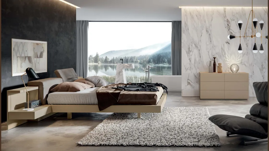 Letto Venus con box contenitore di Veneran