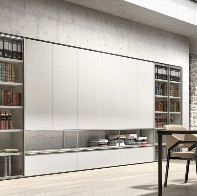 Libreria a muro Opera GD1430 di Abitare Mobilstella