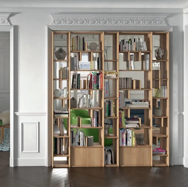 Libreria a muro in legno Raise Espace di Domus Arte