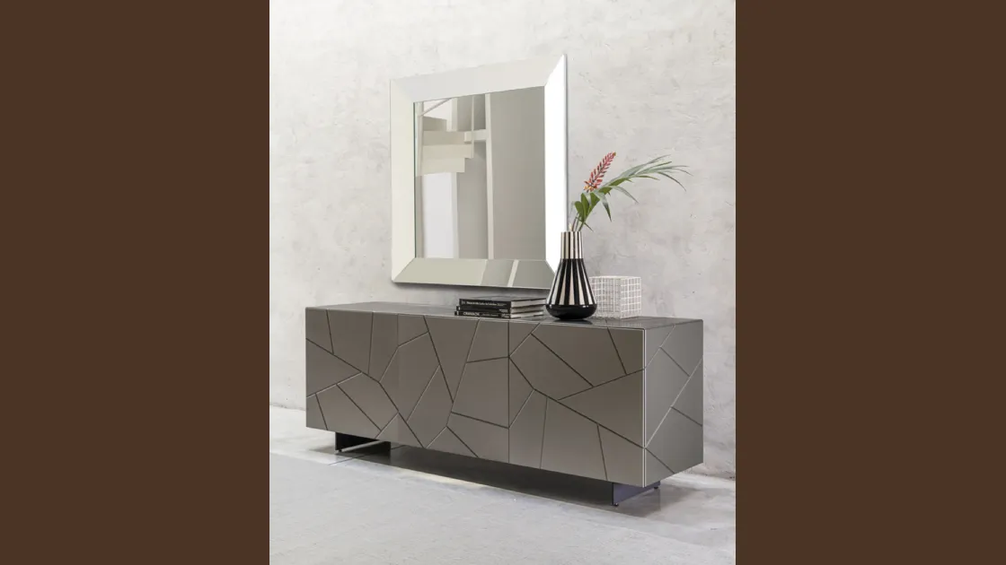 Madia in legno laccato Segno di Riflessi