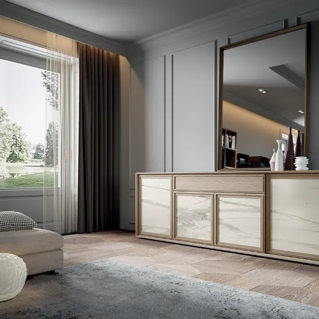 Madia Zenith Zen 03 in laminato e legno di Mobilgam